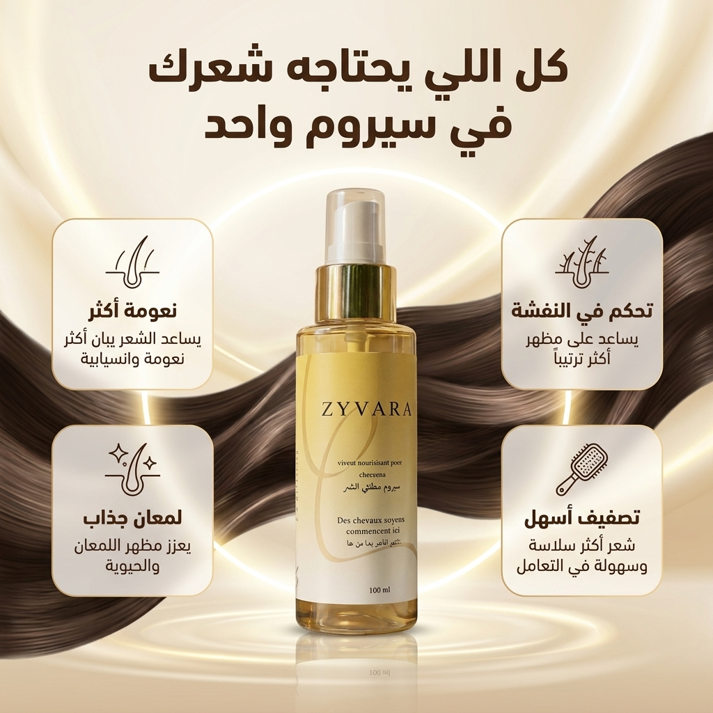 سيروم الشعر الذهبي من Zyvara