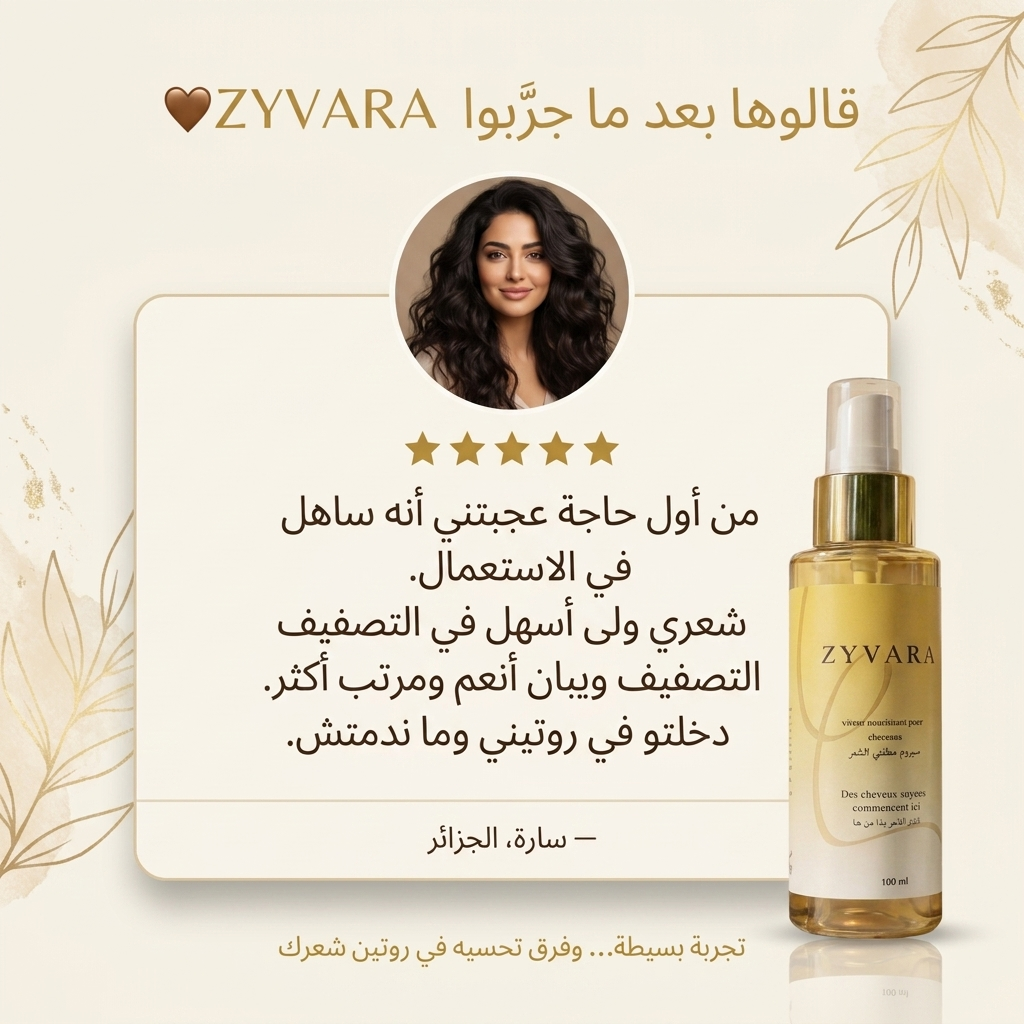 سيروم الشعر الذهبي من Zyvara